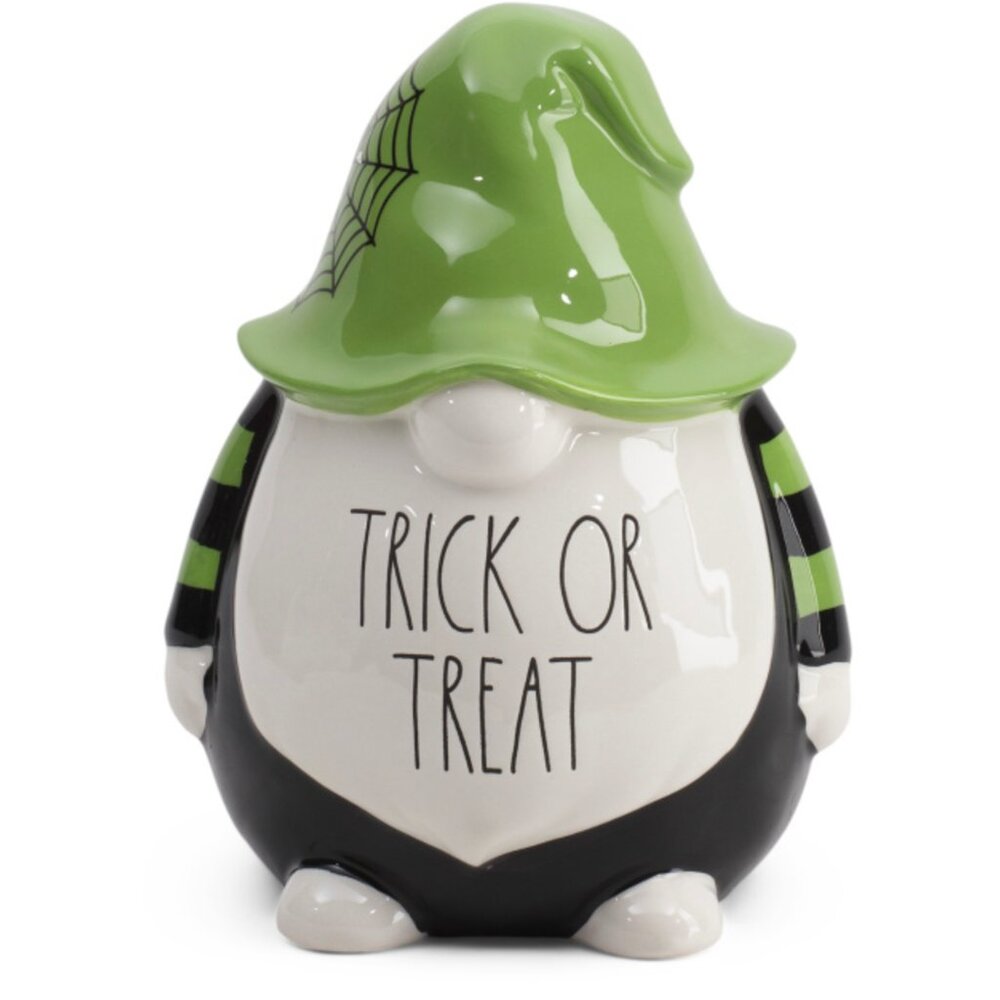 Rae Dunn Trick Or Treat Ceramic Gnome - Brand New - Never Opened - UNICORN